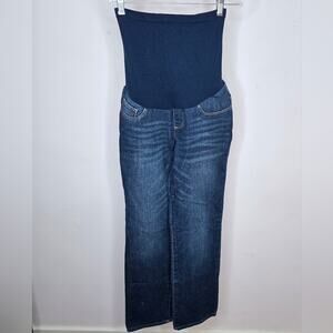 Indigo Blue Maternity Straight Leg Jeans Size Petite Small